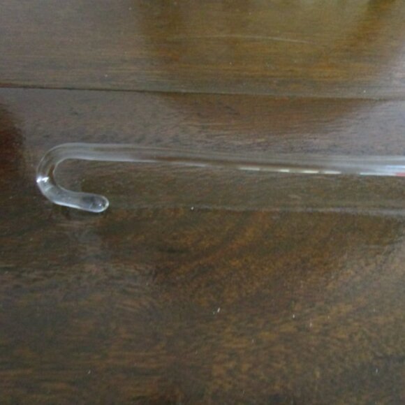 Vtg Mid Century Glass Punch Bowl Ladle Applied Handle 15" Flat Bottom - Picture 8 of 9